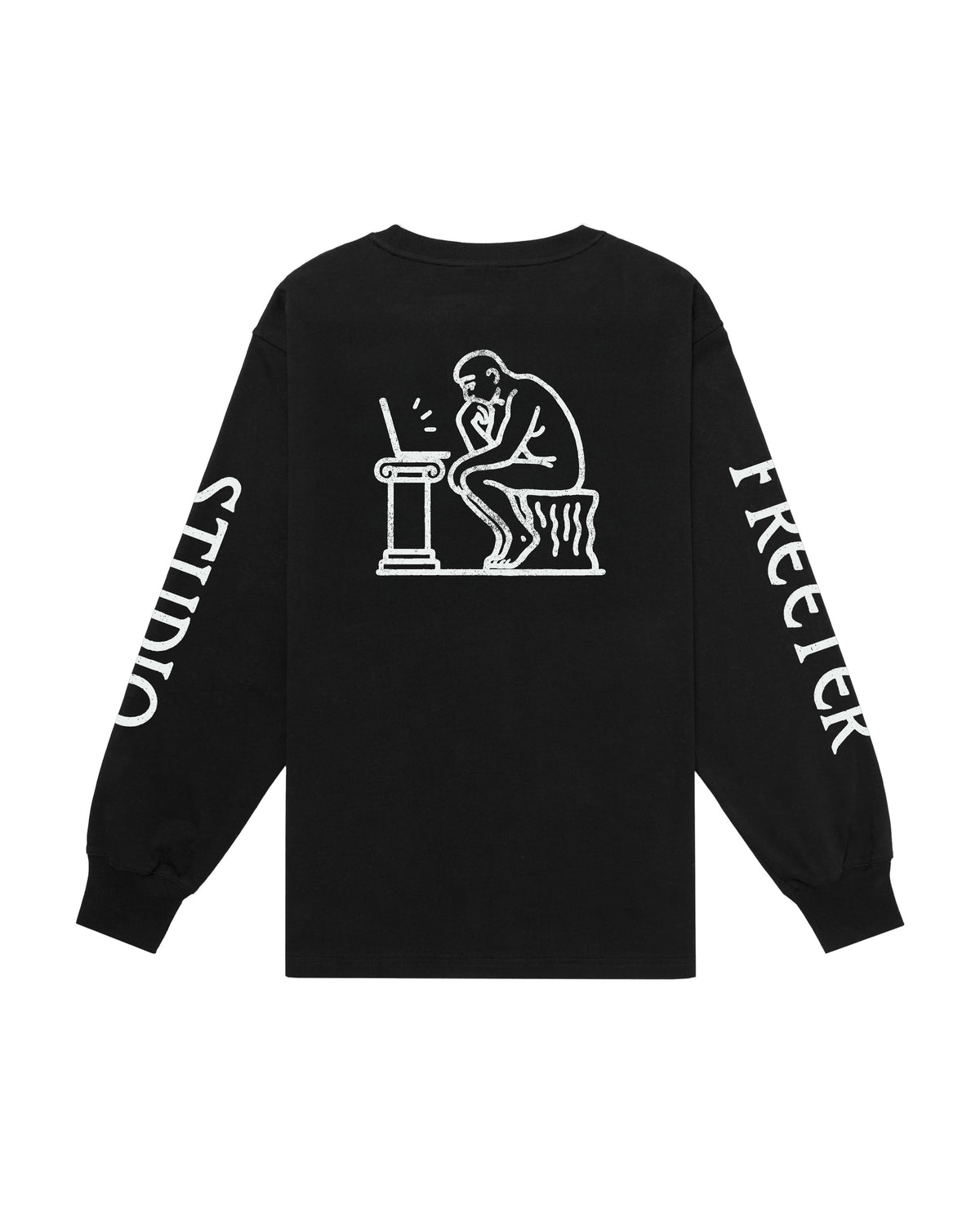 Thinker longsleeve t-shirt black